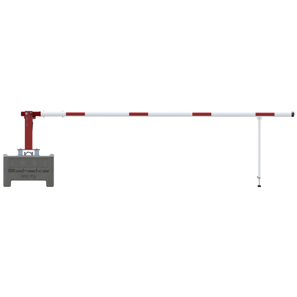 Mobile manual barrier | barrier arm length: 4000 mm | triangular lock and profile cylinder lock